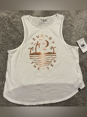 Hurley Seaside Flouncy Tank Womens Size S
